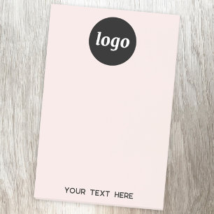 Notas Post-it® Texto de logotipo simple Negocios Promocional Rubo