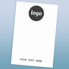 Notas Post-it® Texto de logotipo simple promocional para empresas