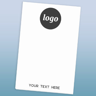 Notas Post-it® Texto de logotipo simple promocional para empresas