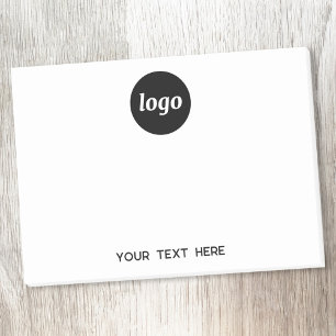 Notas Post-it® Texto de logotipo simple promocional para empresas