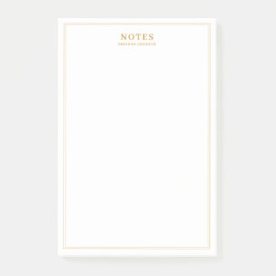 Notas Post-it® Texto de oro elegante