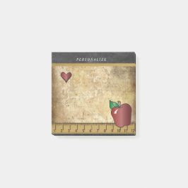 Notas Post-it® Texto del diseño el | DIY del profesor del vintage