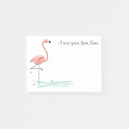 Notas Post-it® "Texto" del Océano Flamingo