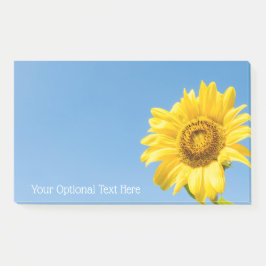 Notas Post-it® texto personalizado Girasol