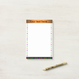 Notas Post-it® texto personalizado varias arañas brillantes