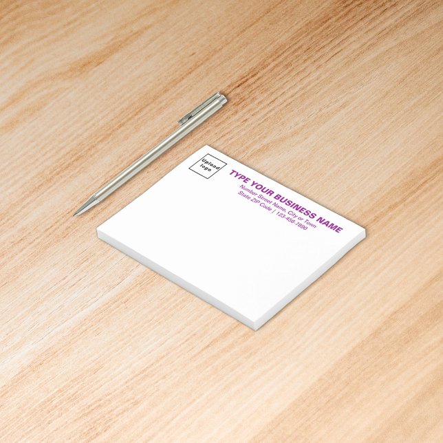 Notas Post-it® Textos de marca Purple Business en Rectangle (Subido por el creador)