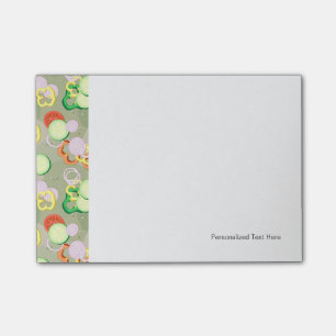 Notas Post-it® Textura con las rebanadas de verduras