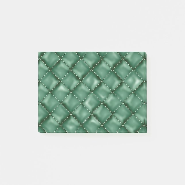 Notas Post-it® Textura de cuero brillante 3 (Anverso)