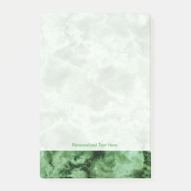 Notas Post-it® Textura de mármol verde (Anverso)