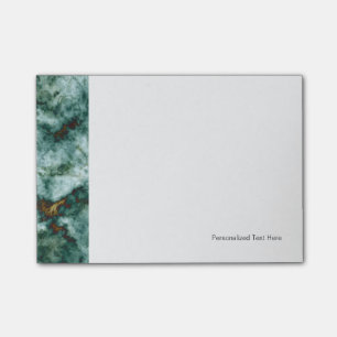 Notas Post-it® Textura de mármol verde con las venas