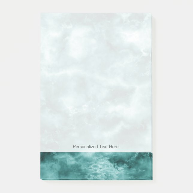 Notas Post-it® Textura de mármol verde oscuro (Anverso)