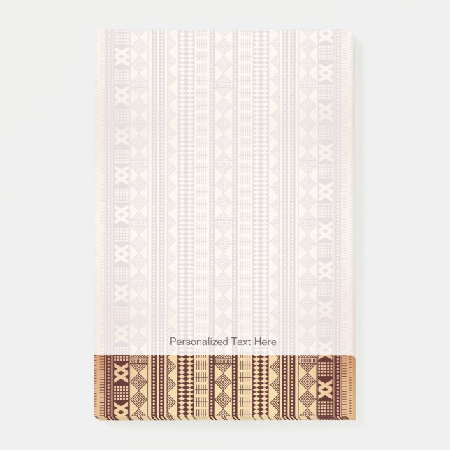 Notas Post-it® Textura étnica de Brown (Anverso)