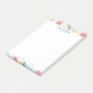 Notas Post-it® Textura orgánica de primavera con formas onduladas