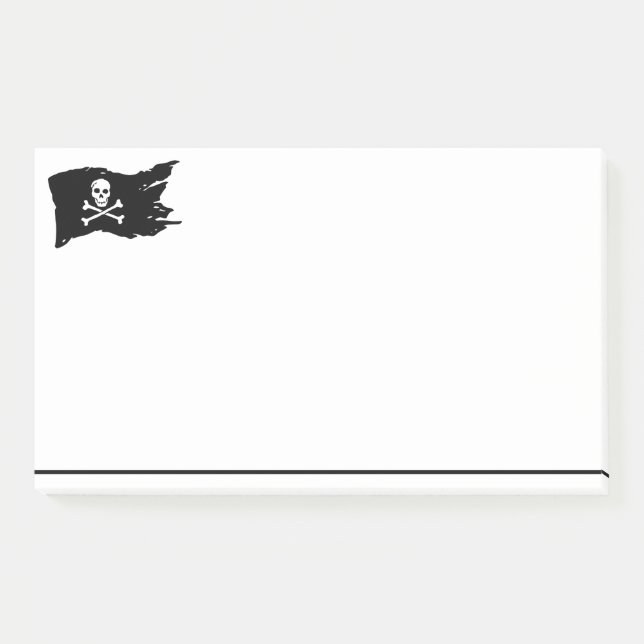 Notas Post-it® The Pirate Flag Post escribe (Anverso)
