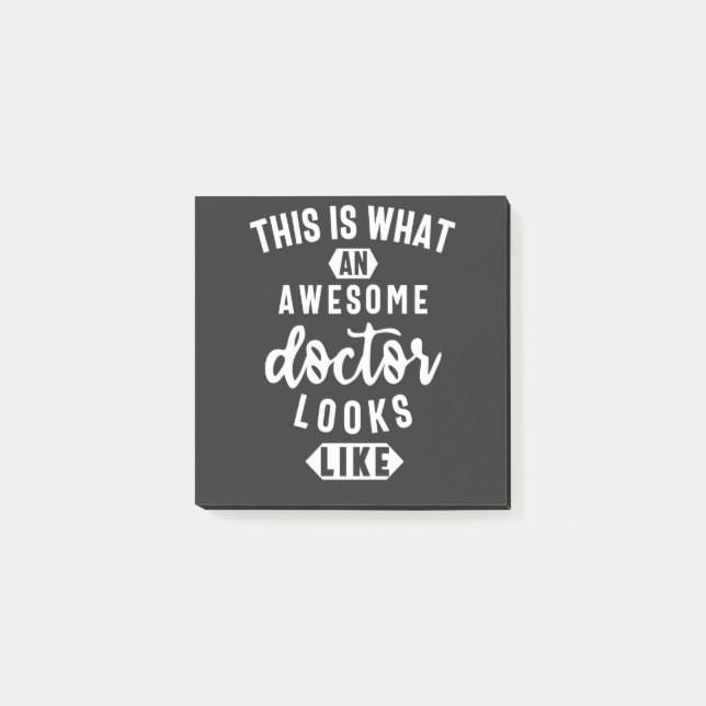 Notas Post-it® This Is What An Awesome Doctor Looks Like (Anverso)