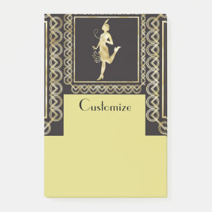 Notas Post-it® Thunder_Cove, Chica de Flapper de 1920