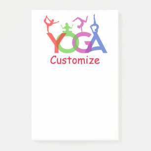 Notas Post-it® Thunder_Cove: Siluetas de yoga envenenadas
