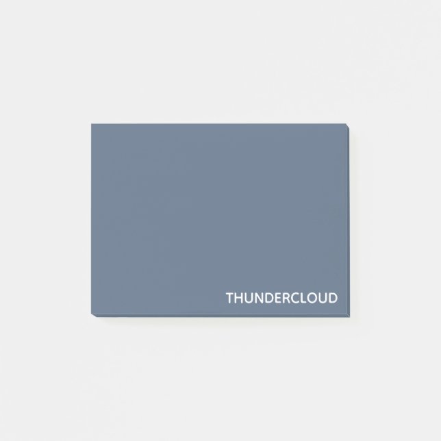 Notas Post-it® Thundercloud Blue-grey Colour Name (Anverso)