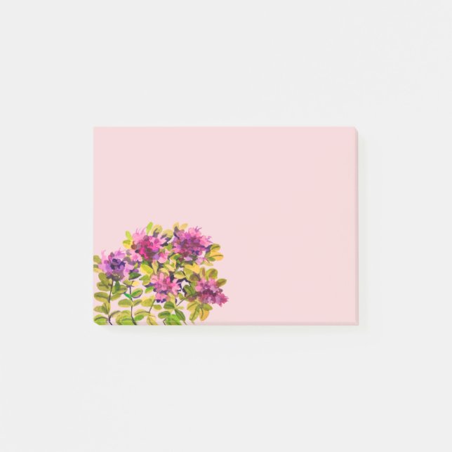 Notas Post-it® Thyme pintado con acuarelas (Anverso)