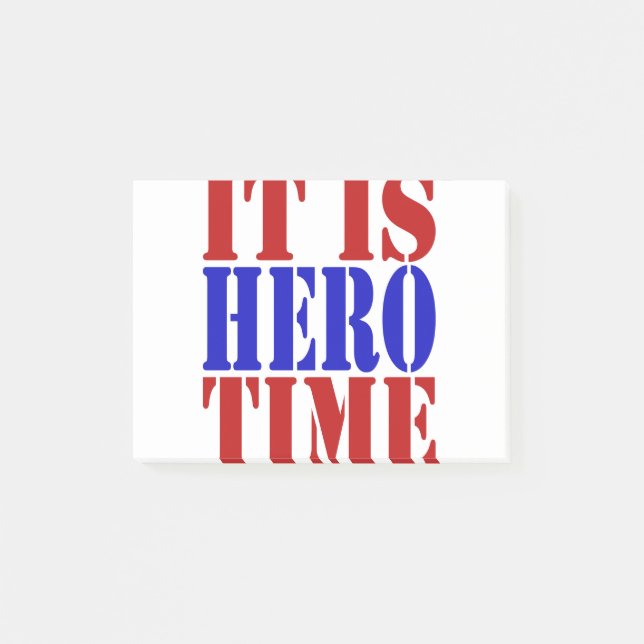 Notas Post-it® Tiempo del héroe (Anverso)