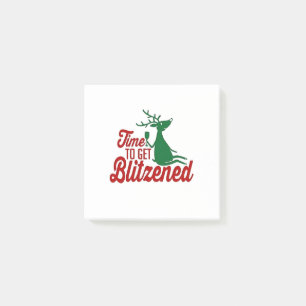 Notas Post-it® Tiempo para ser Blitzeneado Reno de Navidad