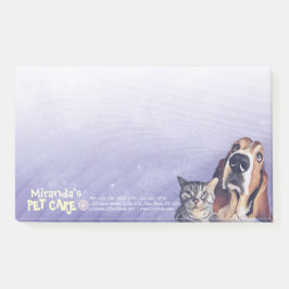 Notas Post-it® Tienda de alimentos de salón de baño para mascotas