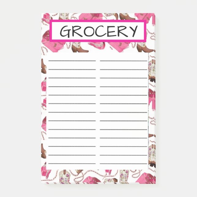 NOTAS POST-IT® TIENDA DE COMESTIBLES (Anverso)