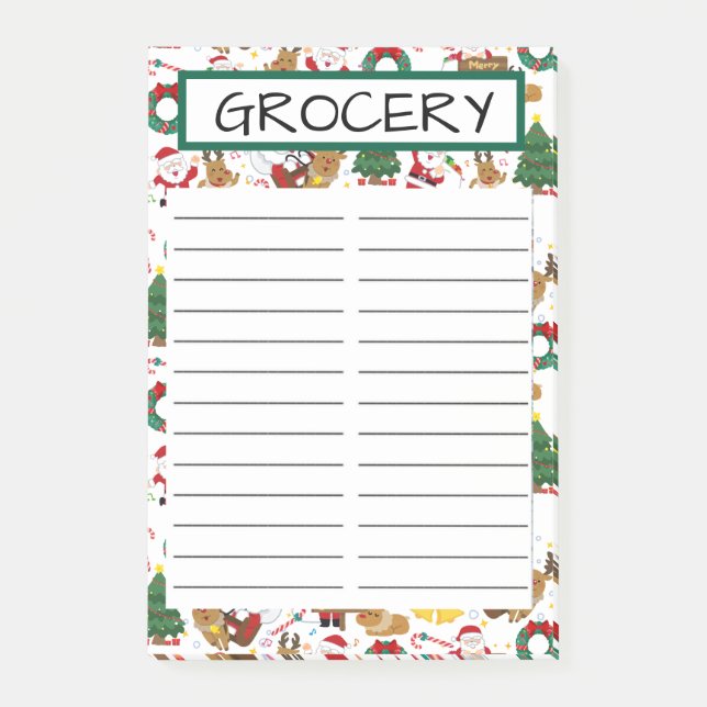NOTAS POST-IT® TIENDA DE COMESTIBLES (Anverso)