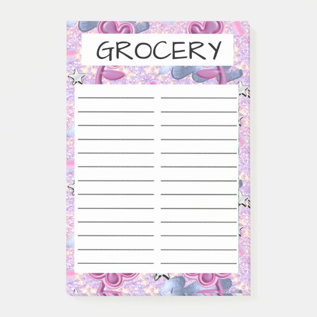 NOTAS POST-IT® TIENDA DE COMESTIBLES (Anverso)