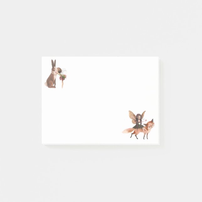 Notas Post-it® Tierra de las hadas (Anverso)