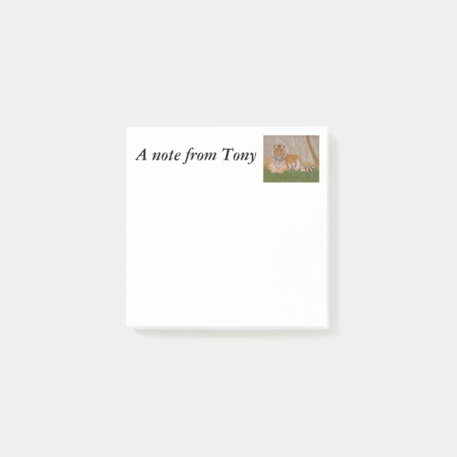 Notas Post-it® Tigre (Anverso)