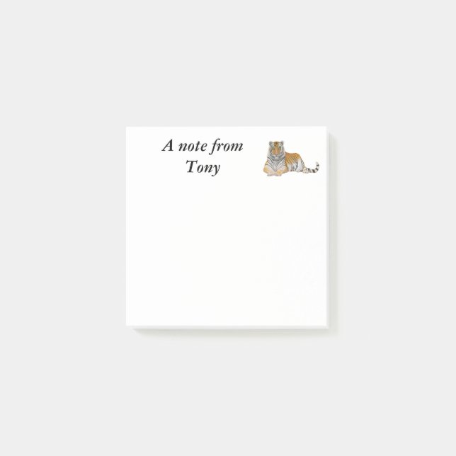 Notas Post-it® Tigre (Anverso)