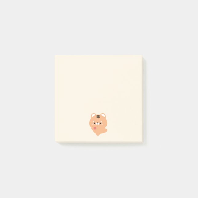 Notas Post-it® Tigre de amor lindo (Anverso)