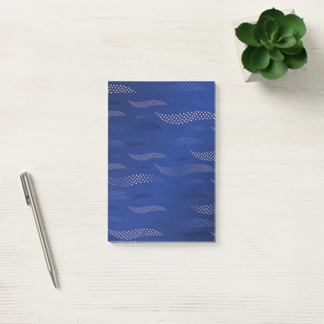 Notas Post-it® Tigre de ondas (patrón estilizado) 2 (Oficina)