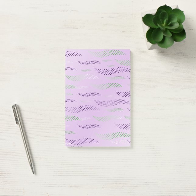 Notas Post-it® Tigre de ondas (patrón estilizado) 3 (Oficina)