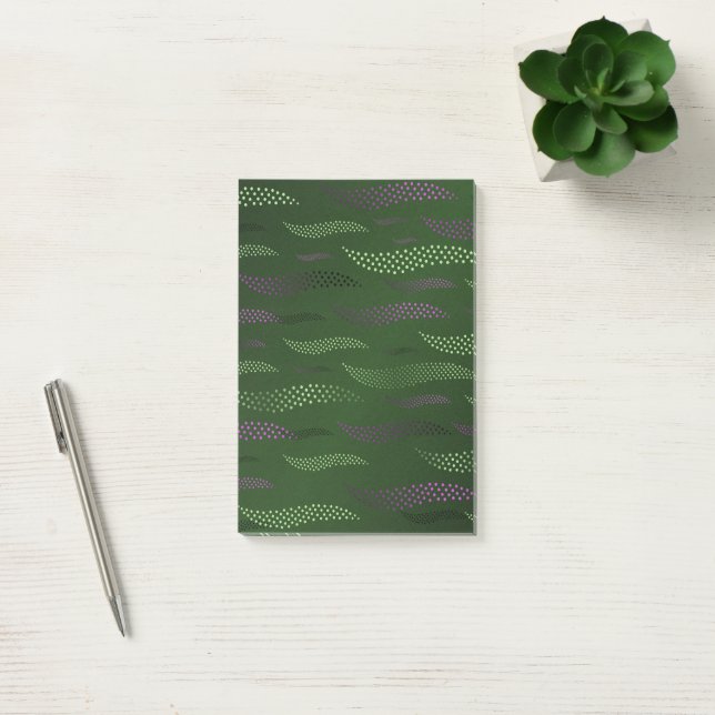 Notas Post-it® Tigre de ondas (patrón estilizado) 5 (Oficina)