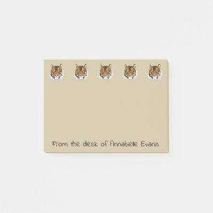 Notas Post-it® Tigre del tigre que quema brillante