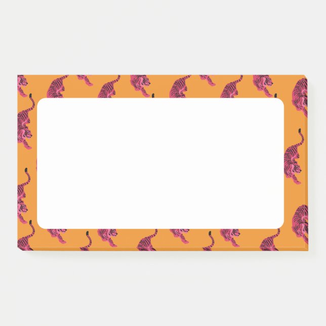 Notas Post-it® Tigre - Rosa Vibrante (Anverso)