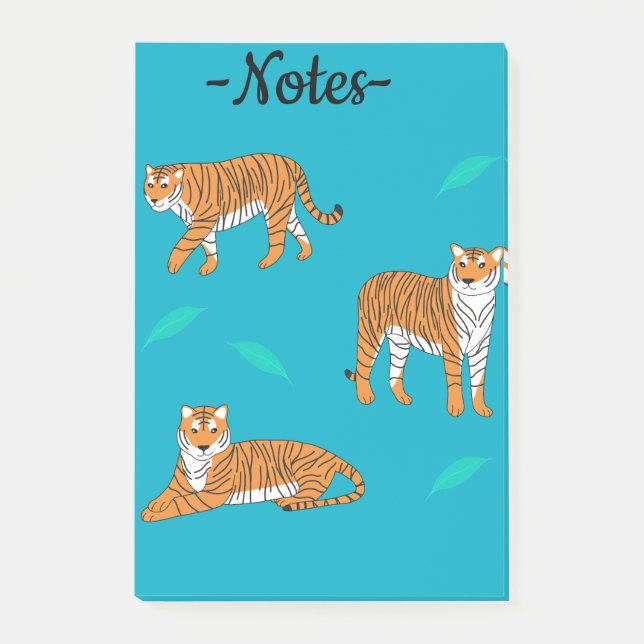 Notas Post-it® Tigres Naranjas (Anverso)