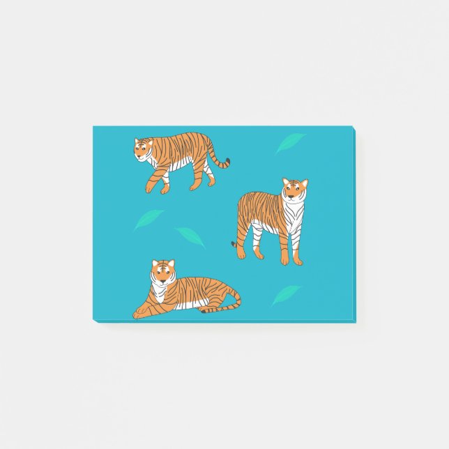 Notas Post-it® Tigres Naranjas (Anverso)