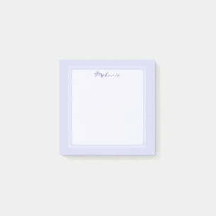 Notas Post-it® Tinta Moderna Lila Púrpura Lila Blanca Borde Scrip