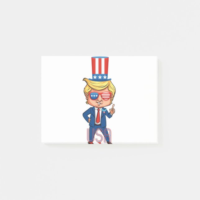 Notas Post-it® tío sam trump (Anverso)