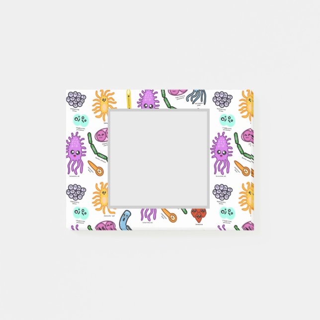 Notas Post-it® Tipos De Bacterias (Anverso)