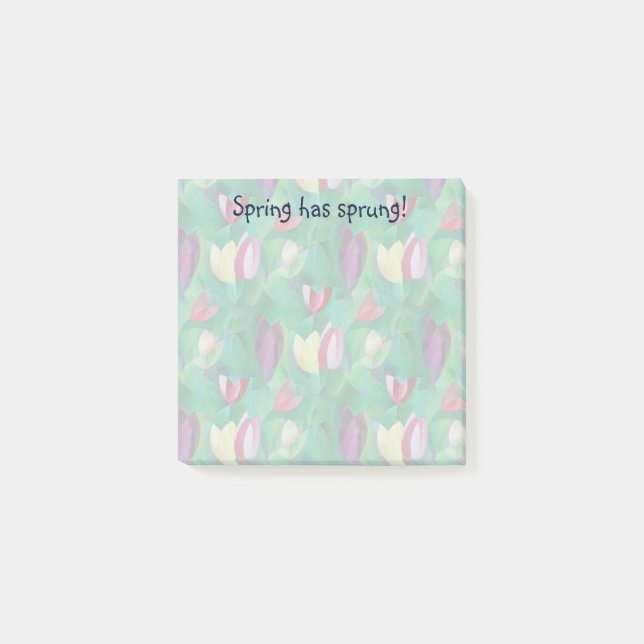 Notas Post-it® Tiptoe a través de los tulipanes (Anverso)