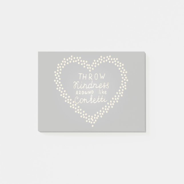 Notas Post-it® Tirar Amabilidad alrededor como Confetti (Anverso)