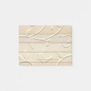 Notas Post-it® Tiras de papel de época Grabado en relieve