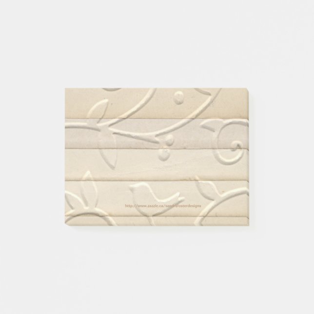 Notas Post-it® Tiras de papel de época Grabado en relieve (Anverso)