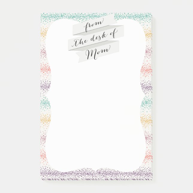 Notas Post-it® Tiras de rociado Pastel Tejidos de chispa Modernas (Anverso)