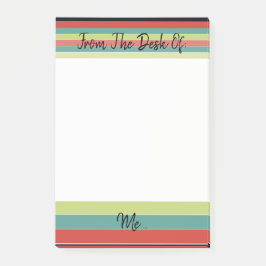 Notas Post-it® Tiras verde azuladas acentuadas