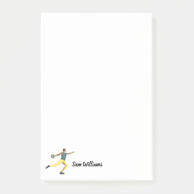 Notas Post-it® Tiroteo de Discus (Anverso)